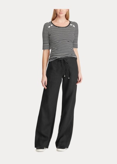 Women's Ralph Lauren Linen Wide-Leg Pants | 739081FXI